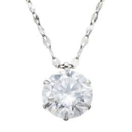 PT950/850合成モアッサナイトペンダント 3.0ctUP 50cm