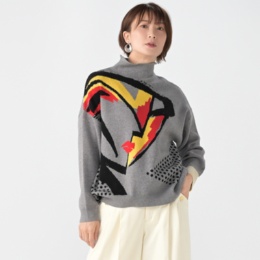 SUPERLADY アイデンティティージャガードニットプルオーバー