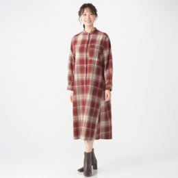 Coeur sucre キャットポイントチェックシャツワンピース
