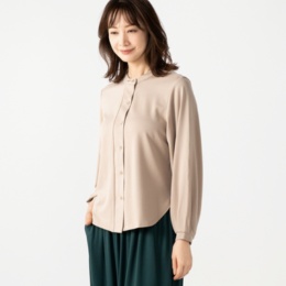 エニワイズ ふんわり袖の美ラインブラウス