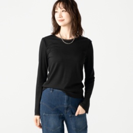 KawaiOkada ソフトリブロングスリーブTシャツ