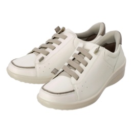 アキレス・ソルボ ハンズフリー4E牛革ゴム紐スリッポン