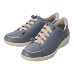 アキレス・ソルボ ハンズフリー4E牛革ゴム紐スリッポン