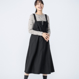 KiKKi フロントZIPジャンパースカート