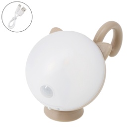 ムサシ 充電式 まんまるねこちゃんセンサーライト