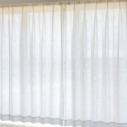 見えにくい遮熱レースカーテン防炎抗カビ幅150cm2枚