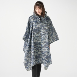  窓付きレインポンチョ 男女兼用フリーサイズ