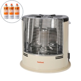 イワタニ（Iwatani） イワタニカセットガスストーブデカ暖lll カセットガス3本付セット