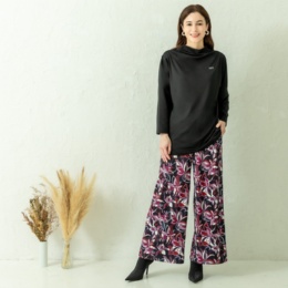 HANAE MORI ドレープネックラウンジウェア上下セット