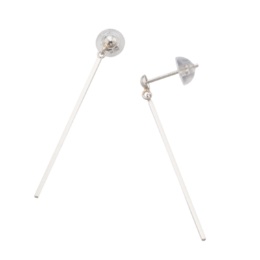 マエストロ 純プラチナ/PT900 ストレートバーイヤリング/ピアス