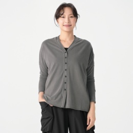 KawaiOkada自分の時間 Vネックロングカーディガン