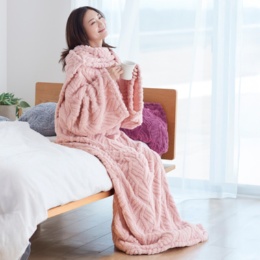 デラックスブランケット（Deluxe Blanket） DXブランケット ジャガード織着る毛布 静電気防止