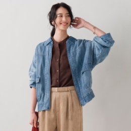 Provador やわらかソフト甘織デニムジャケット