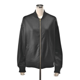 Provador レザー調スウェット ZIPブルゾン