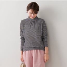 Provadorふんわり温もり二重層接結プルオーバー