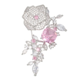 JinkaNezu ルミナス ラグジュアリーローズ ブローチ