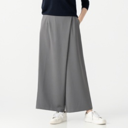 YukaKoshino ワイドストレートのラップパンツ