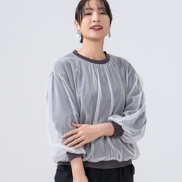 YukaKoshino チュールドッキングのプルオーバー