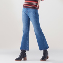 CORNPOPPER 選べる2丈デニムフレアーパンツ