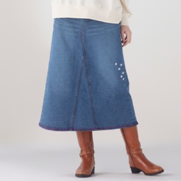 CORNPOPPER リメイク風デニムスカート