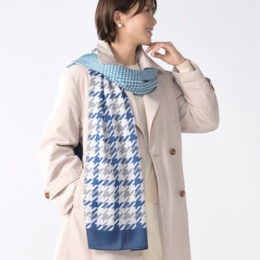  CARRIERE 2柄コンビビッグストール