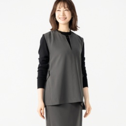 CARRIERE キーネックベストジレ