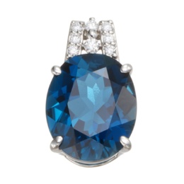 オストロロンドンブルートパーズPTペンダントヘッド5.00ctUP