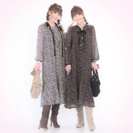 &LOVE ドラマティックローズな上品ふりるワンピース