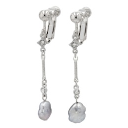 黒蝶バロックナッツパールスイング イヤリング/ピアス