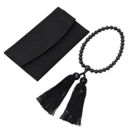 ジェット念珠&念珠袋セット