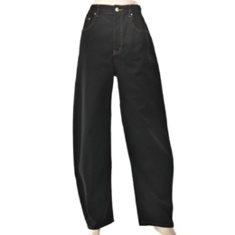 Anne Coquine ツイルコットン混ストレッチバレルパンツ