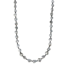 越田雅哉 黒蝶真珠バロックナッツパールデザインネックレス