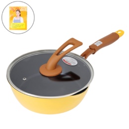 一条もんこのカレーパン ガラス蓋付き 24cm