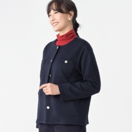 エニワイズ メタル調ボタンアクセントのダンボールジャケット