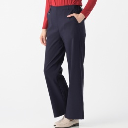 エニワイズ 選べる股下刺繍デザインツイル裏起毛パンツ