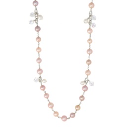 TarTar 有核オーロラリップル真珠ロングネックレス[エイミー]