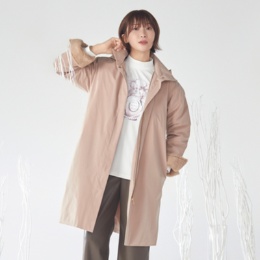  Pixie Heart フランス産ダウン使用ステッチレスダウンコート