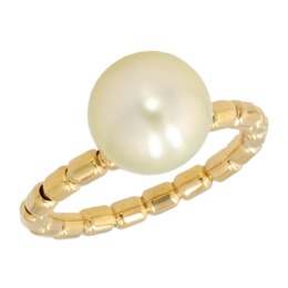 GoldSkin 白蝶真珠ストレッチリング