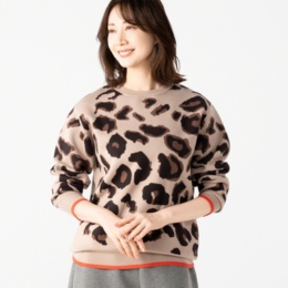 アンコキーヌ（AnneCoquine） Anne Coquine 渾身のジャカードニットプルオーバー