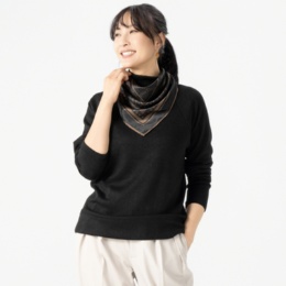 calma サテンバンダナセット もっちりラメプルオーバー