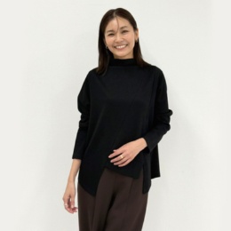 alsome 変形ヘム&ボトルネックプルオーバー ネット限定カラー