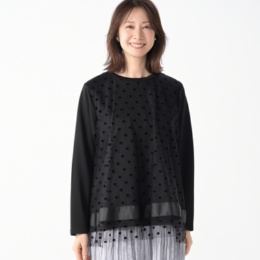 Remite ドットチュールカットソー