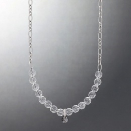  eclat ロッククリスタル カラーコード ステンレスチェーンネックレス