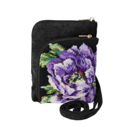  レイクアルスターシェニール使いバーチカルショルダーバッグ