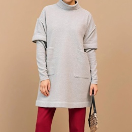 Provador ぬくぬく裏起毛 レイヤード風チュニック