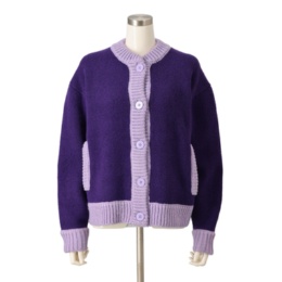 GRC カウチン風ニットブルゾン