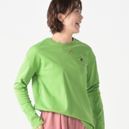 GRC ベビーコットンワンポイント刺繍プルオーバー