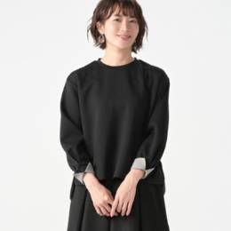 YukaKoshino ボーダー使いのラウンドヘムプルオーバー