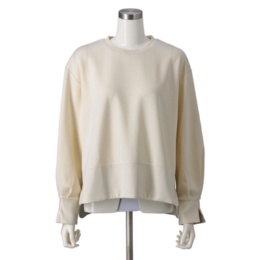 YukaKoshino ボーダー使いのラウンドヘムプルオーバー