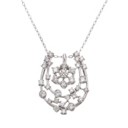 PT ダイヤモンド 3wayホースシューペンダント 計0.38ctUP